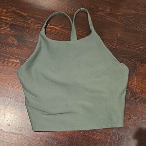 ​Old Navy Active PowerSoft Crop Tank Top - Olive Green - Size Medium